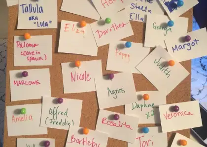 Name game at baby shower QSXPMJA