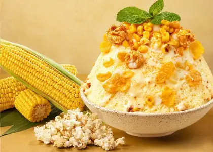 Fall in Thai shave ice corn