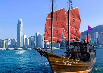 Win Dim Sum Dinner and Champagne for two on aqualuna Chinese junk