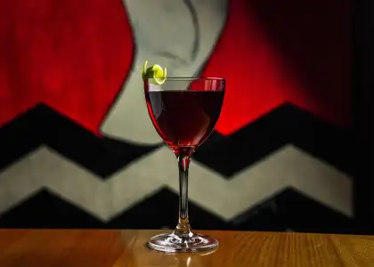 Classic manhattan cocktail in a nick and nora glas 2022 10 25 21 50 11 utc