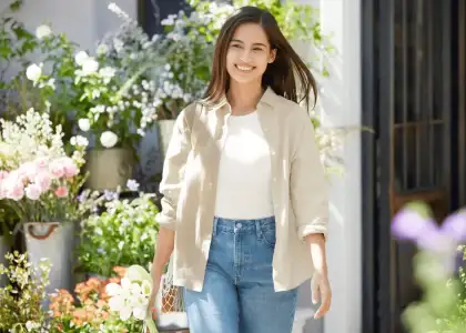 Uniqilo linen compress