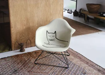 HEADER Limited edition Eames Chair by Vitra Features Saul Steinberg Drawing