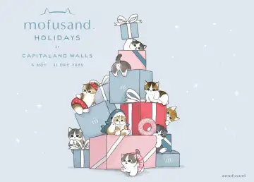 Catch All Christmas-Themed Mofusand Displays at these Malls in Singapore!