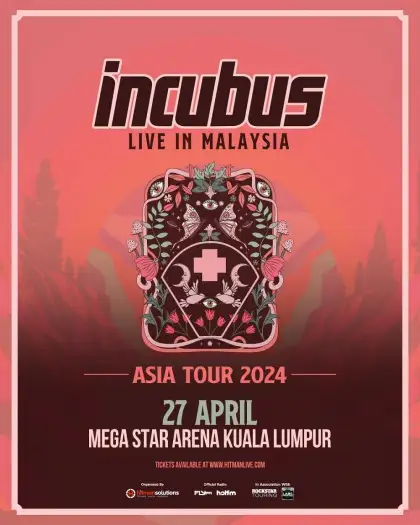 Incubus ‘Asia Tour 2024’ – April 27