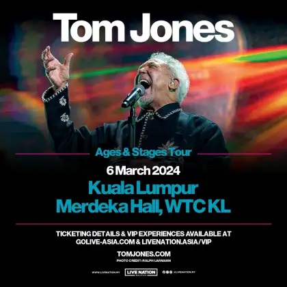 Tom Jones ‘Ages and Stages’ Tour – March 6