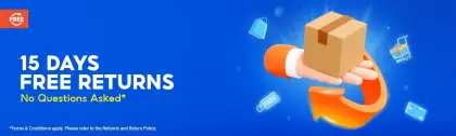 Shopee Malaysia '15 Days Free Returns' Program Flyer