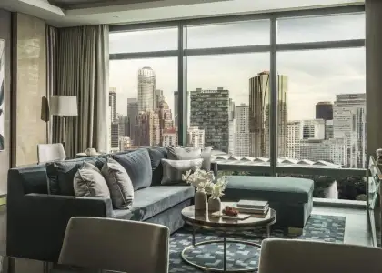 Luxury apartment interior at Four Seasons Place Private Residences Kuala Lumpur