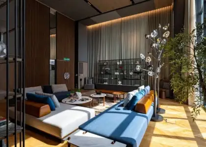 Modern lounge interior at TRX Residences Kuala Lumpur