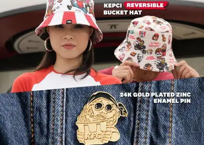 Cop Stylish Reversible Hat Enamel Pin from This KFC Collab