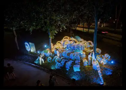 Walk Under the Night Sky at Desa Park Citys Year End Light Festival