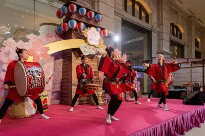 A performance crew specially invited from Japan will delight guests at the Sakura Cultural Festival with captivating traditional Japanese taiko drum performances.