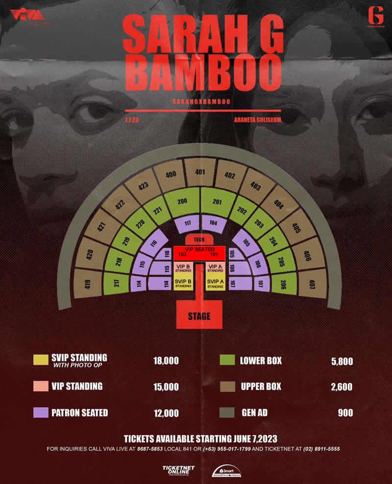 Sarah G x Bamboo Concert