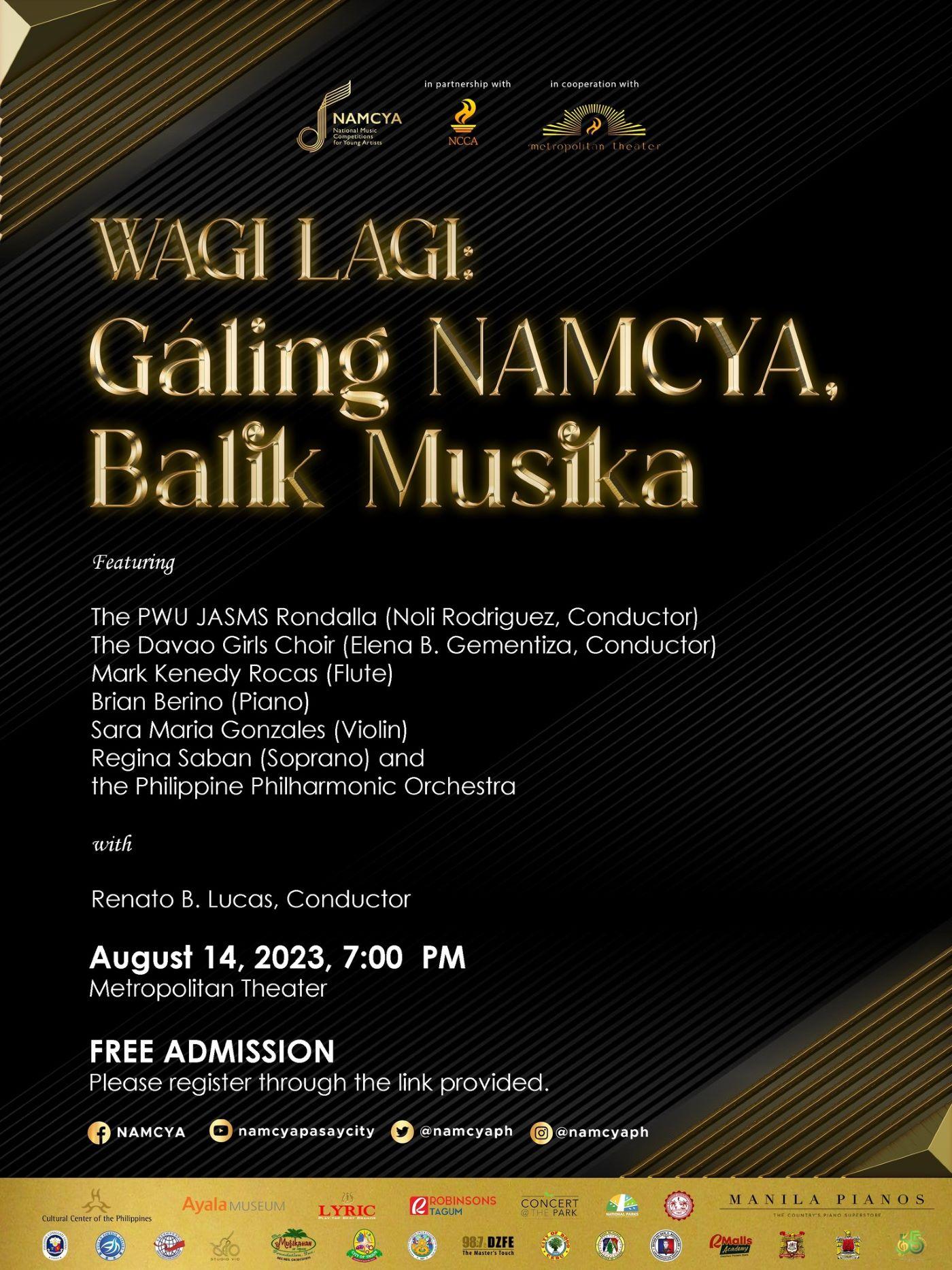 Wagi Lagi: Galing NAMCYA, Balik Musika