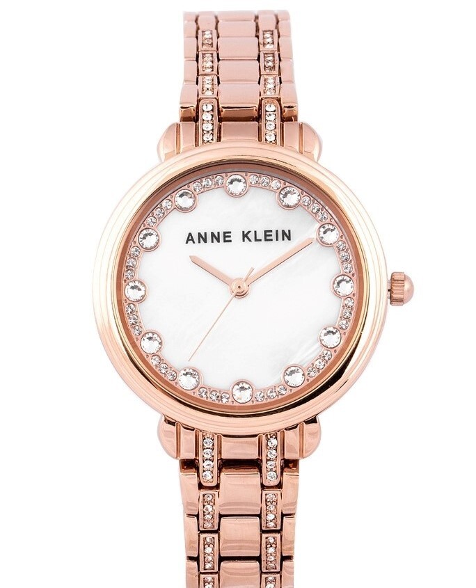 Anne Klein Swarovski Crystal-Accented Analog Watch