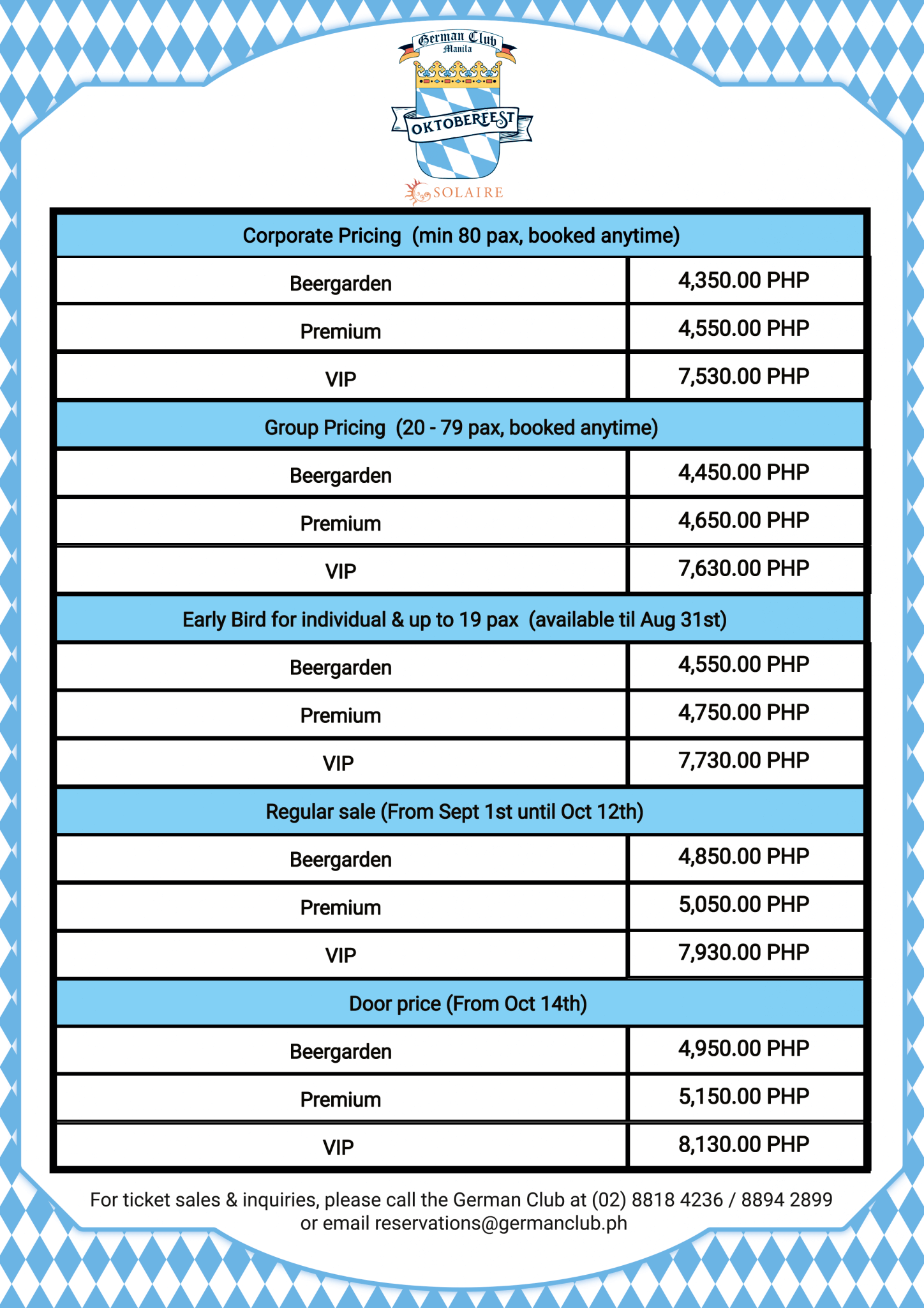 Oktoberfest 2022 Tickets