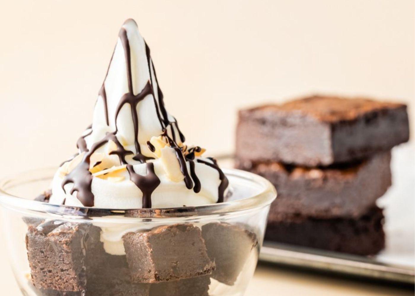 Pinkberry’s Brownie A La Mode