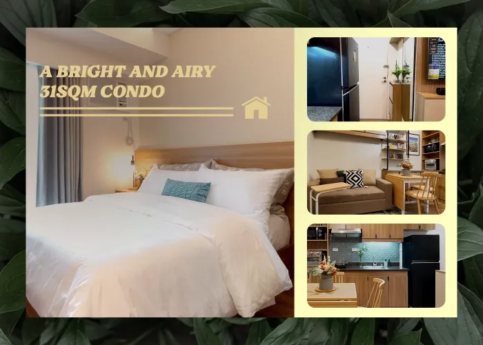 A Bright and Airy 31sqm Condo in Quezon City