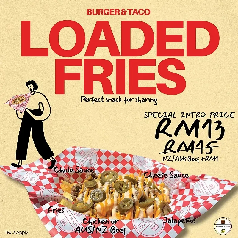 Burger Taco New Loaded Fries for ONLY RM13