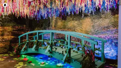 'Monet & Friends Alive' Exhibition Japanese Footbridge