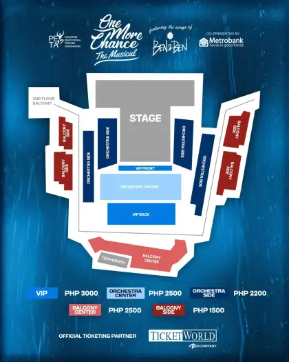 One More Chance Seating Sections