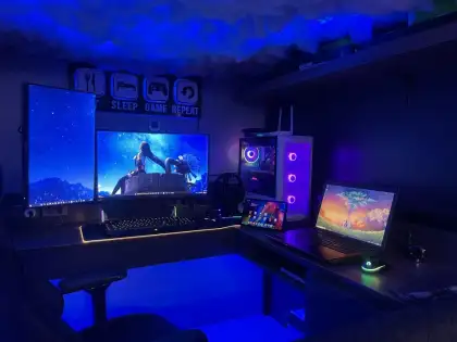 Gamer's Condo work area