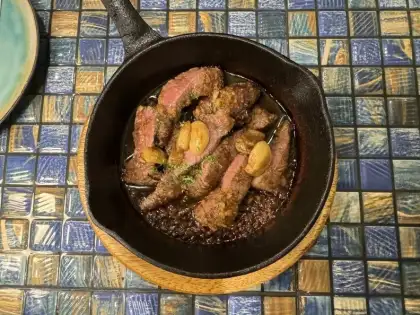 Tenderloin Beef Salpicao Appetizer Dish, Cierto @ Parqal