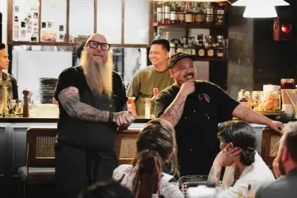 Chefs Andrew Clarke and Budgie Montoya