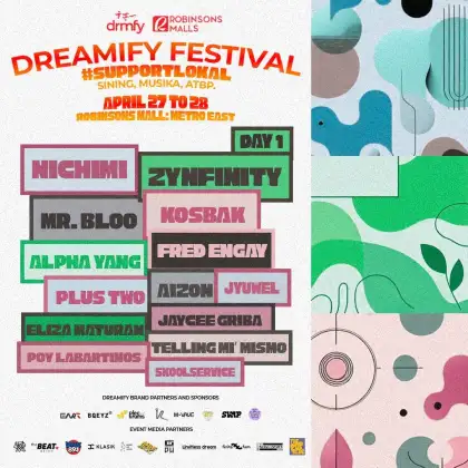 Dreamify Records Festival #SupportLokal Day 1 Lineup