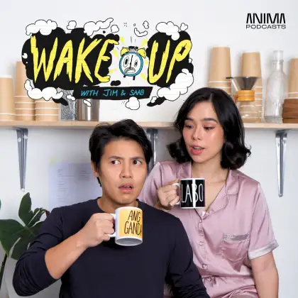 'Wake up With Jim and Saab' Podcast Cover Artwork 2024