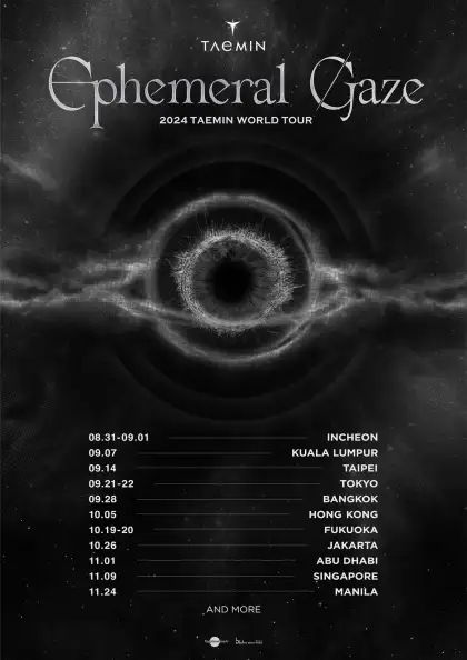 Taemin 'Ephemeral Gaze' 2024 World Tour Dates and Stops