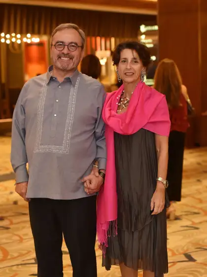 EU Ambassador Luc Veron and his wife