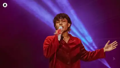 Gian of Cup of Joe 'We Play Here' School Tour Performance