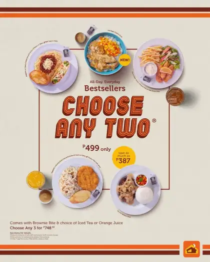 Pancake House 'Choose Any Two' Promo Flyer