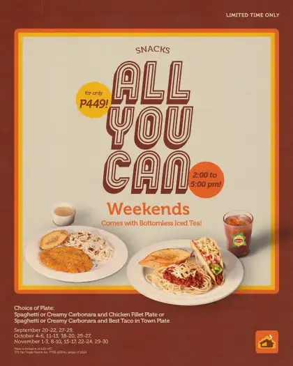 Pancake House Snacks All-You-Can Promo Flyer