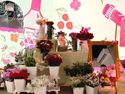 Sip & Stem Activity Area at Woomera Launch Event