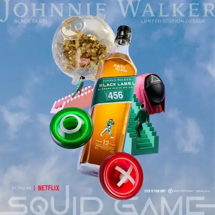 Johnnie Walker x Squid Game Limited Edition Bottle