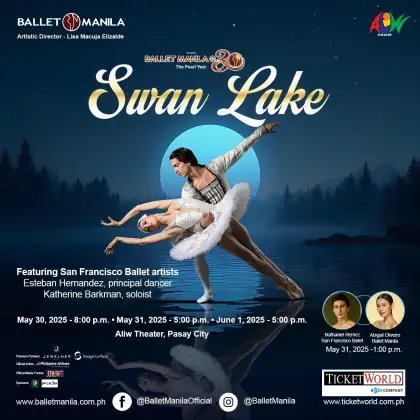 swan lake ballet manila poster