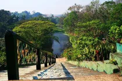 la mesa ecopark stairs and watershed