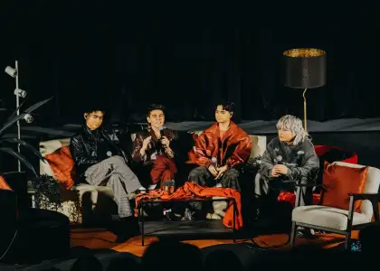 The Juans during the listening party for TAWID