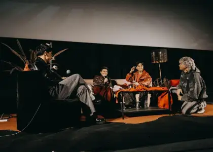 The Juans during the listening party for TAWID