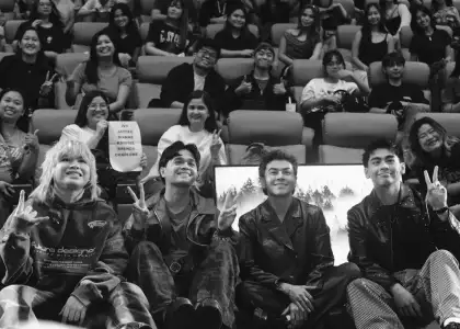 The Juans pose with fans during the listening party for TAWID