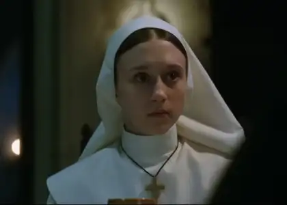 Taissa Farmiga as Sister Irene in The Nun