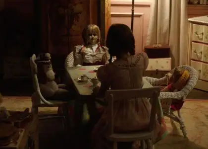 Porcelain doll Annabelle in Annabelle: Creation