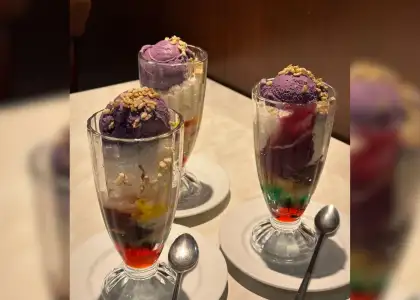 Three servings of Halo-Halo