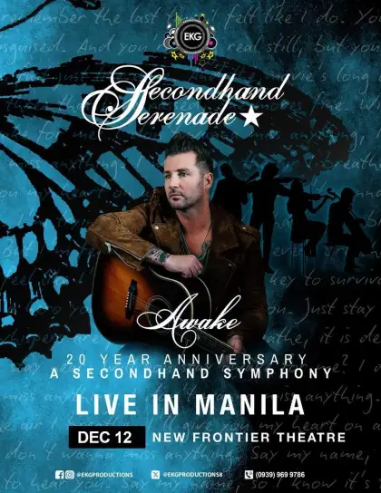 Secondhand Serenade 20 Year Anniversar