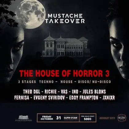 Mustache Takeover The House Of Horror 3
