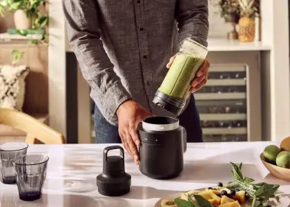 Man using the KitchenAid Go™ Cordless Personal Blender