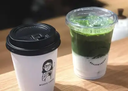 Matcha latter from Niseko Coffee