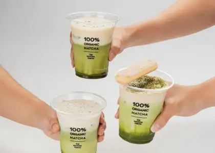 Matcha drinks from The Matcha Tokyo