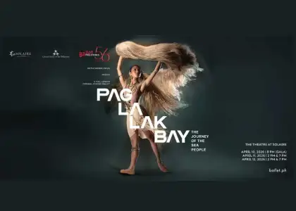 Poster for "Pac La Lak Bay," featuring vibrant colors and imagery related to the film's themes and characters